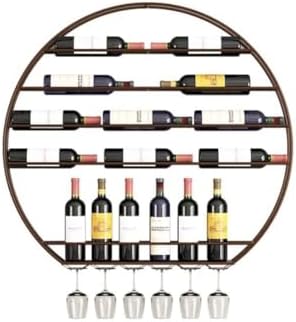 SilteD Wall-Mounted Wine Racks 80x75cm Iron Metal Display