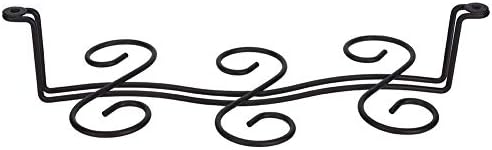 Tomotato Wine Glass Rack with 6 Hooks Black 1