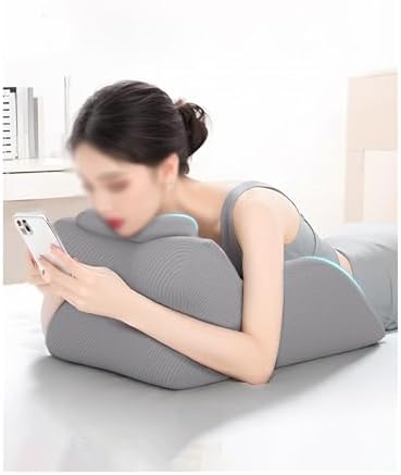 Memory Foam Prone Pillow for Bed Reading and Leg Support