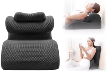 Slow Rebound Memory Foam Reading Pillow with Cervical Support