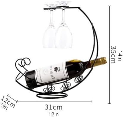 ZYZSY Pirate Ship Wine Glass Rack Freestanding Metal Holder 1
