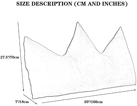 ZZYK Pearl Cotton Wedge Pillow Support Reading Cushion Black 39100cm
