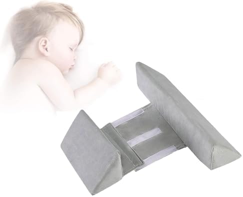 HIORYEAR Baby Side Sleeper Wedge Adjustable Pillow Set Gray