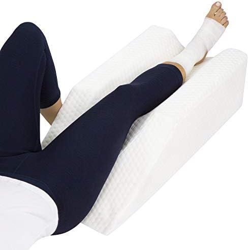 Xtra-Comfort Leg Elevation Pillow for Knee Swelling Post Surgery Relief