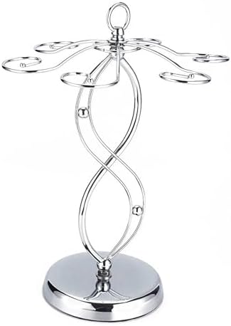Modern Metal Wine Glass Rack with 6 Hooks