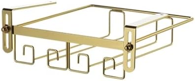 Adjustable Metal Wine Glass Holder for Cabinet and Bar