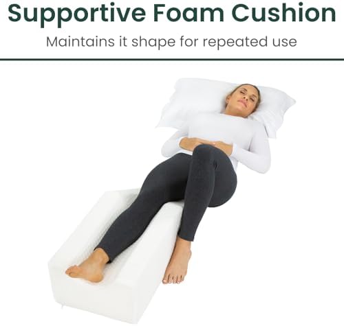 Xtra-Comfort Leg Elevation Pillow for Knee Swelling Post Surgery Relief