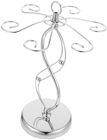 PRETYZOOM Countertop Wine Glass Rack with Hooks