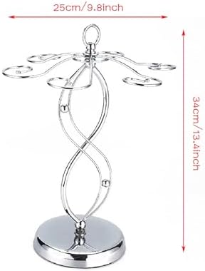 Modern Metal Wine Glass Rack with 6 Hooks