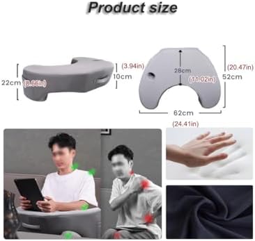 Memory Foam Reading Pillow with Lap Desk Support