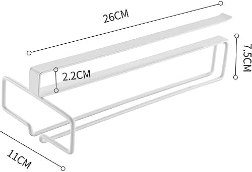 OWKAY Simple Cabinet Wine Glass Rack Black