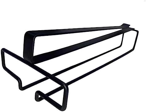 OWKAY Simple Cabinet Wine Glass Rack Black