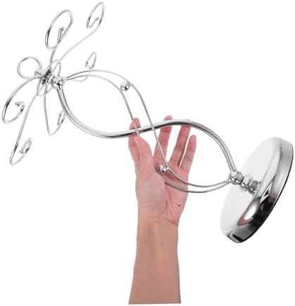 PRETYZOOM Countertop Wine Glass Rack with Hooks