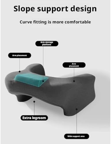 Ergonomic Memory Foam Arm Rest Pillow with Side Pocket