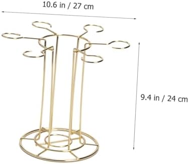 Cabilock Iron Wine Glass Holder Rack for Kitchen Bar