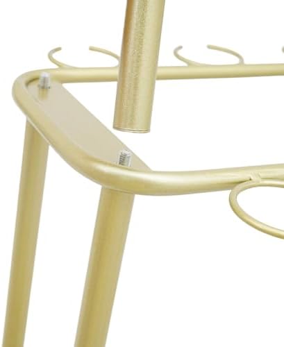 Freestanding Champagne Glass Holder with 5 Tiers and Wheels