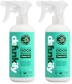 DEFUNKIFY Odor Remover Spray 16oz 2-Pack with Peppermint Essential Oil