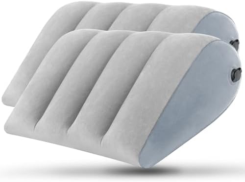 JCDOBEST Portable Inflatable Wedge Pillow 2 Pack 1
