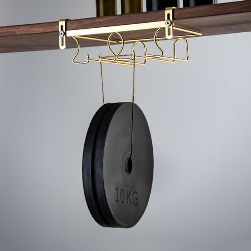 Adjustable Wine Glass Holder No Drilling for Cabinet and Bar 1