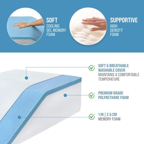 Abco Tech Leg Elevation Pillow with Cooling Gel