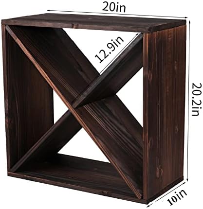 Black Wooden 24 Bottle Wine Rack Cabinet