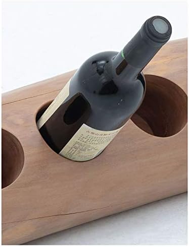 BOCbco 4-Bottle Wood Freestanding Wine Rack