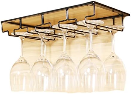 LYRWISHLTD Wooden Wine Glass Rack with 3 Slots