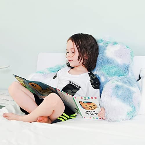 Stylish Ross Fur Reading Pillow with Back Support for Kids Adults