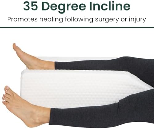 Xtra-Comfort Leg Elevation Pillow for Knee Swelling Post Surgery Relief