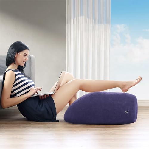 INFLATEFLY Leg Elevation Pillow - Inflatable Wedge for Comfort and Recovery