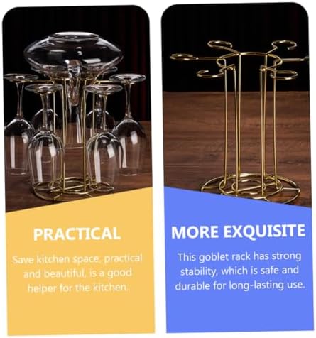 Alipis Iron Wine Glass Rack for Kitchen Storage