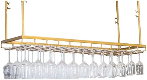Ceiling Hanging Wine Rack with Adjustable Height and Width