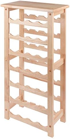 Winsome Napa 28-Bottle Wine Rack with 7 Shelves