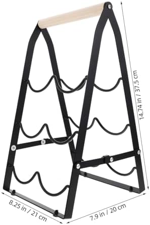 OUNONA Foldable Wine Rack for Small Spaces