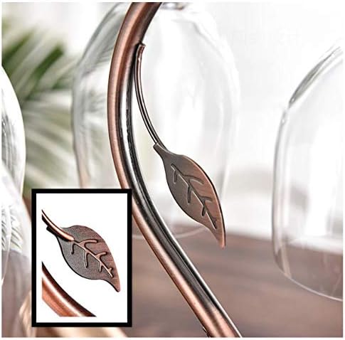 BOCbco Tabletop Wine Rack for 2 Bottles 6 Glasses