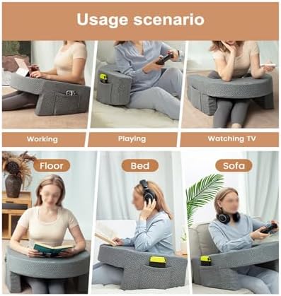 Ergonomic Reading Pillow with Large Desktop and Soft Foam Support