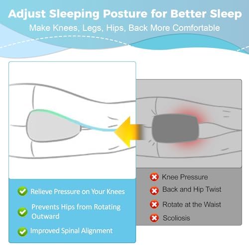 VANGAYH Memory Foam Knee Pillow for Side Sleepers