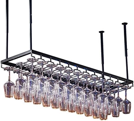Ceiling Hanging Wine Rack with Adjustable Height and Width 1