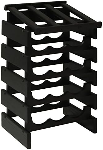 FixtureDisplays 15 Bottle Dakota Wine Rack with Display Top