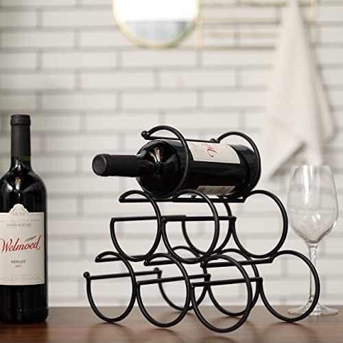 JHY DESIGN Iron Wine Rack 6 Bottles Storage 1