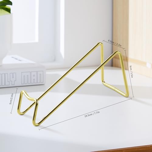 TONLEA 2Pcs Tabletop Wine Rack Metal Wine Bottle Holder Gold