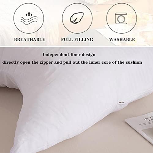 ZZYK Upholstered Headboard Pearl Cotton Wedge Cushion for Sofa Bed