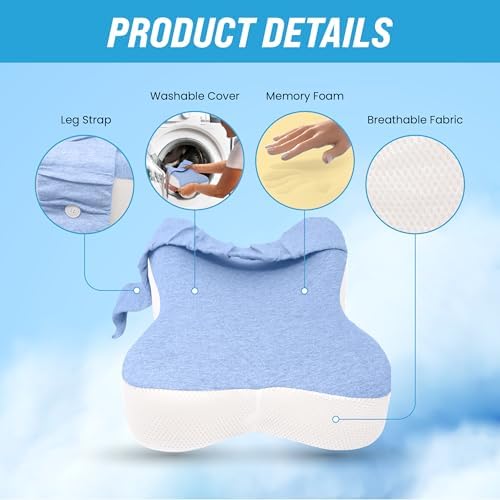Lumia Wellness Orthopedic Long Knee Pillow for Side Sleepers 1