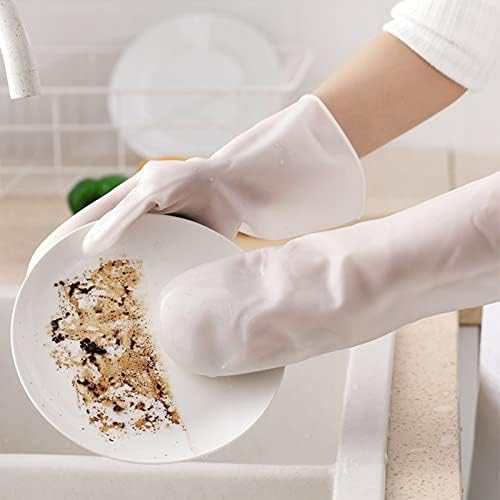 Durable Reusable Cleaning Gloves with Brush for Kitchen and Household Use