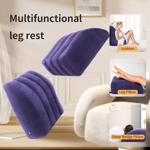 INFLATEFLY Leg Elevation Pillow - Inflatable Wedge for Comfort and Recovery