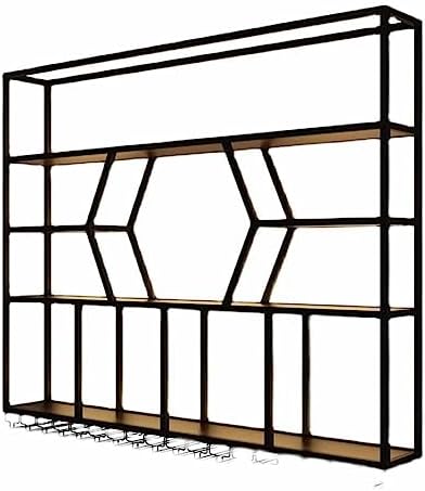 MaGiLL Wall Mounted LED Wine Rack with 4 Tiers