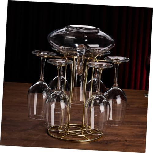 Alipis Iron Wine Glass Rack for Kitchen Storage
