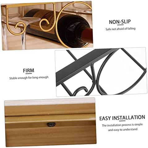 PRETYZOOM Wall Mount Wine Rack for Home Bar Kitchen Restaurant Storage