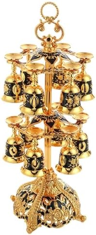 SiaBiced 2 Layer Metal Wine Glass Holder Stand