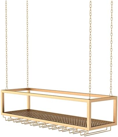 ALDEPO Gold Wine Glass Rack with Adjustable Height